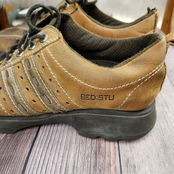 BedStu Square toe The Next Step Y2K distressed leather Oxford shoes 43/10 - Picture 10 of 12